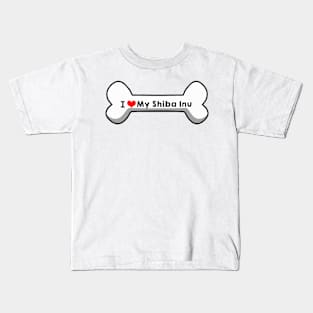 I Love My Shiba Inu Kids T-Shirt